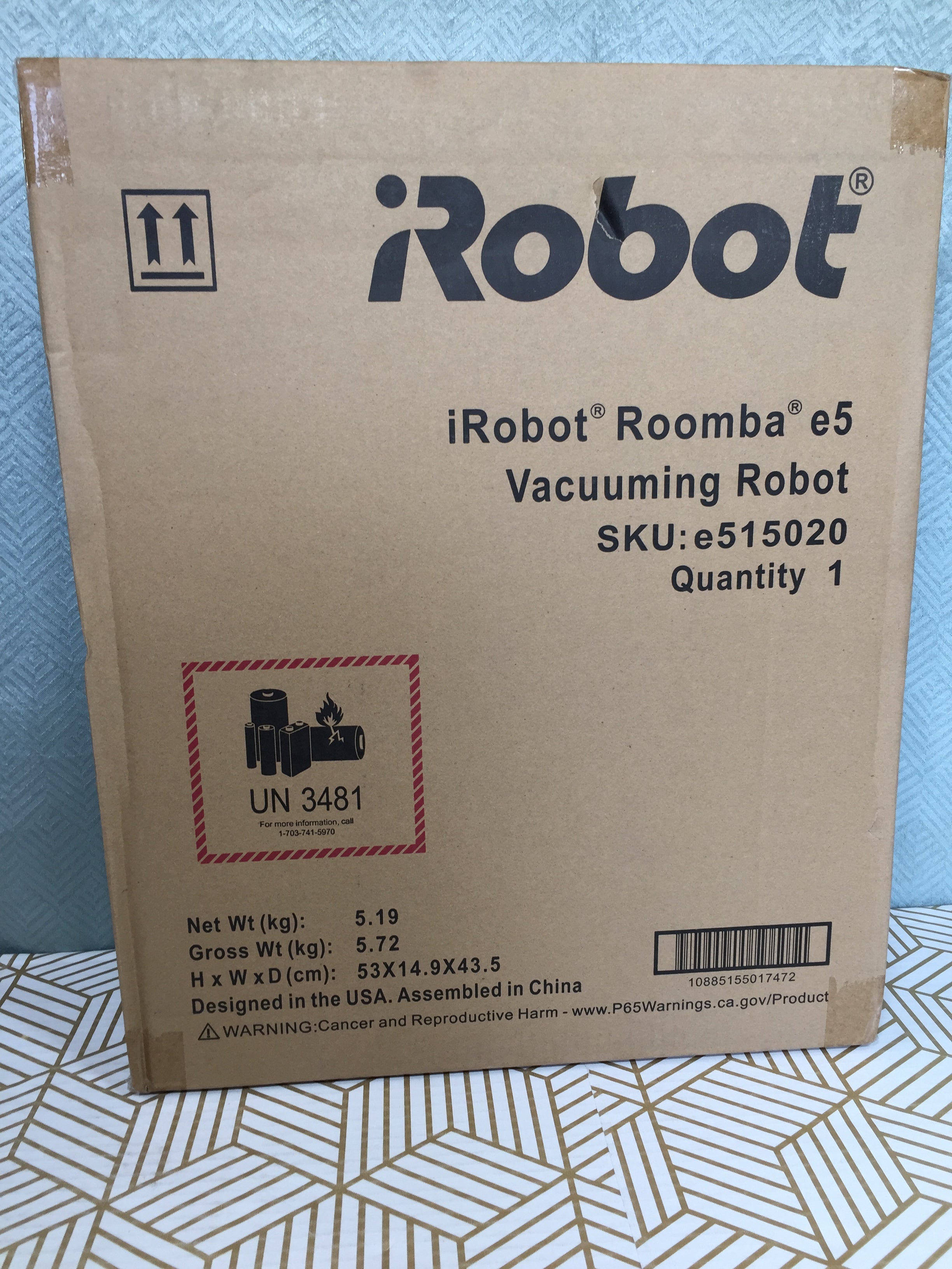 iRobot Roomba E5 (5150) Robot Vacuum - Self Charging - Black *SEALED* (7849720643822)
